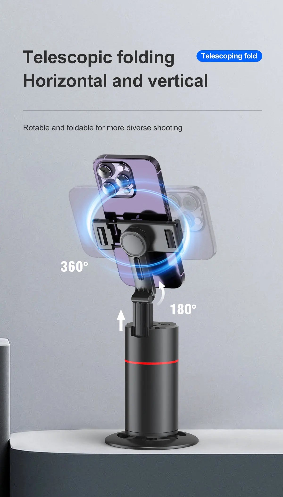 Phone Stabilizer Smart Facial Tracking-Stick Tripod