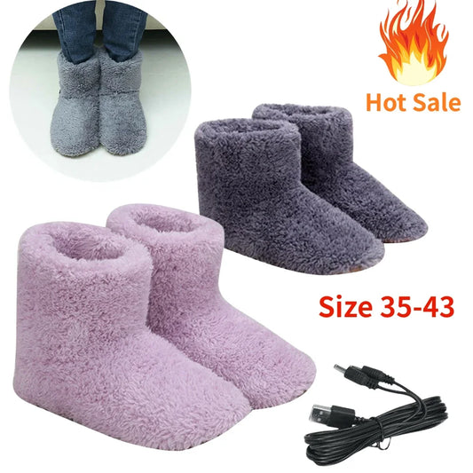 Winter USB Electric Heating Shoes for Women & Men