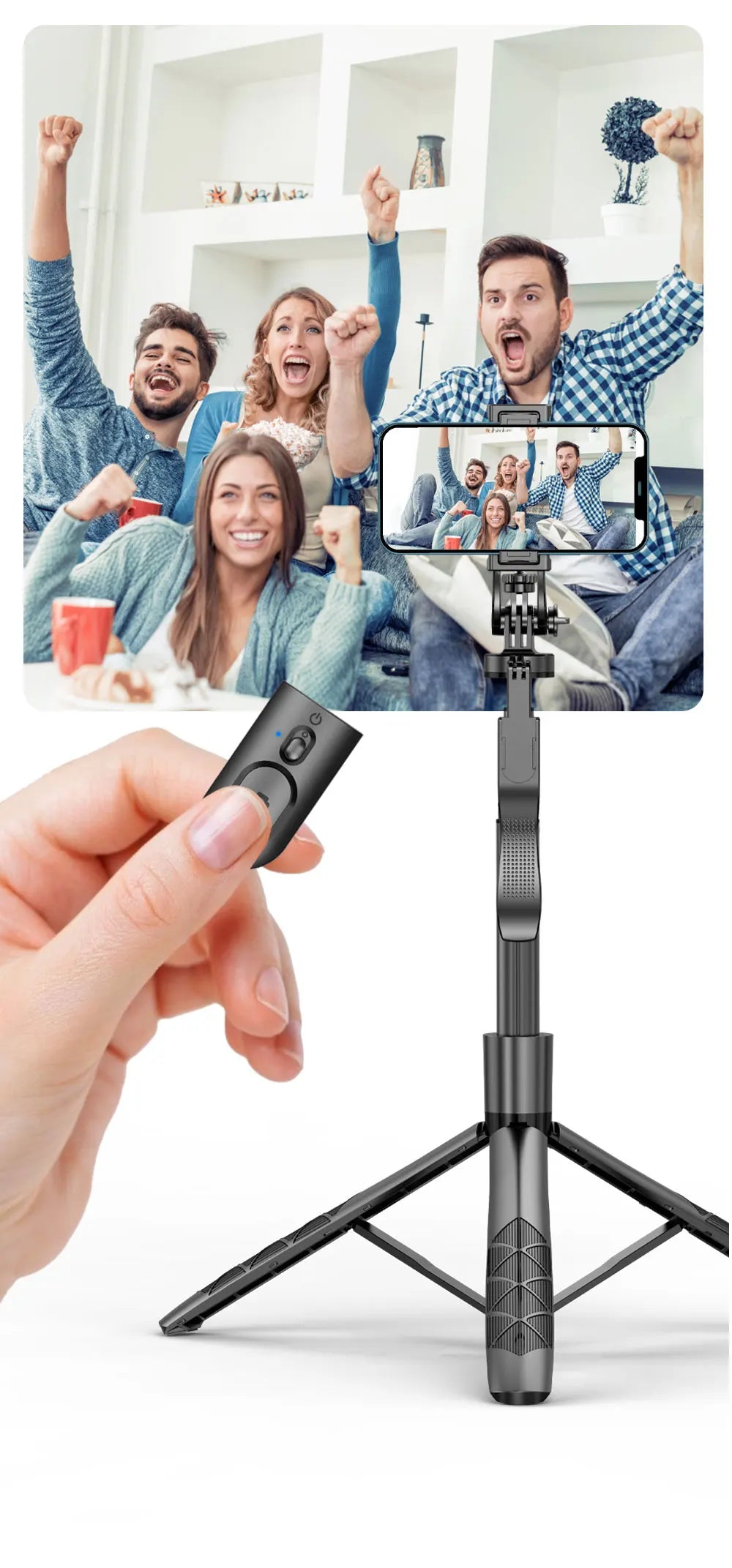 Phone Stabilizer Smart Facial Tracking-Stick Tripod