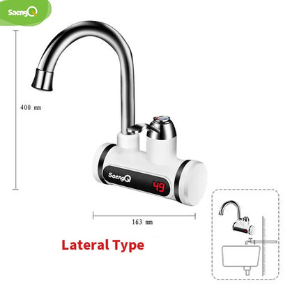 SaengQ Digital Display Electric Water Heater 220V Kitchen Faucet