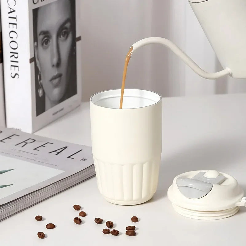 Double Wall Ceramic Liner Thermal Mug for Coffee(40 ml)