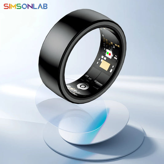 "2024 Smart Ring: Blood Pressure & Sleep Tracker, IP68 Waterproof, Fitness Monitoring, Remote Care."